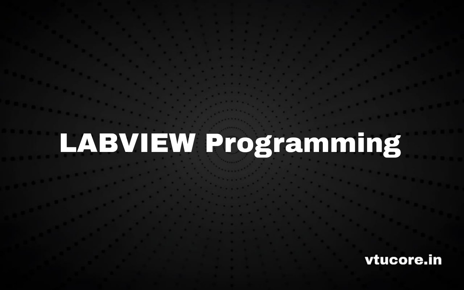 Lab VIEW Programming BEC358A