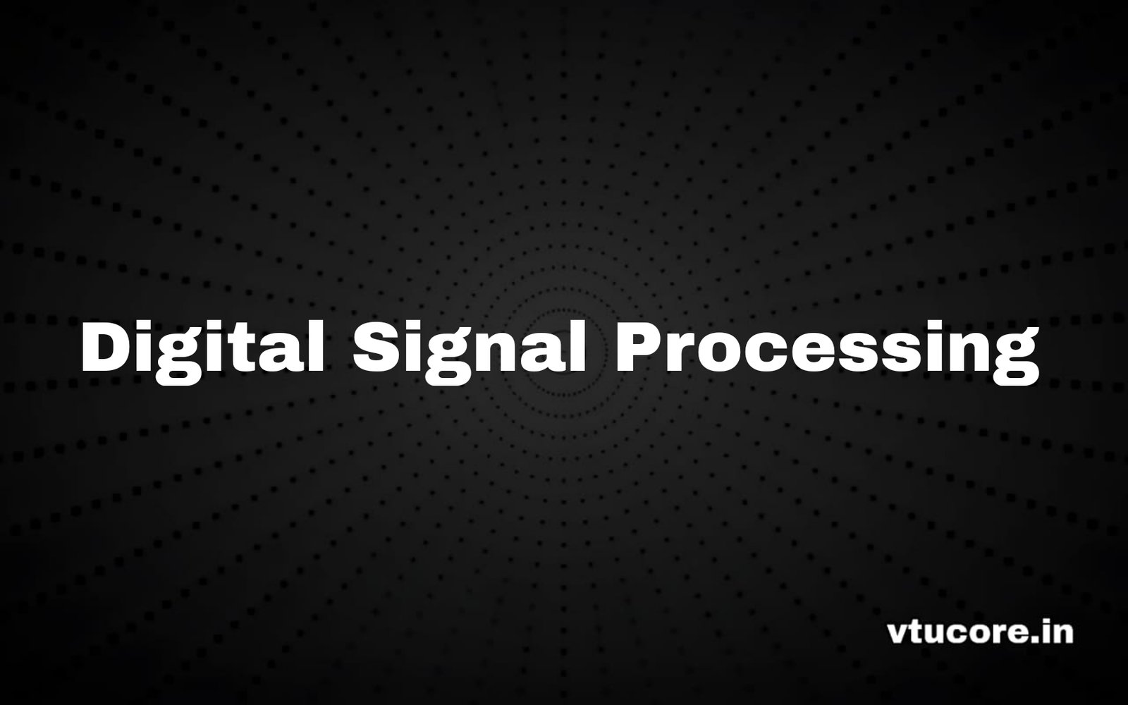 Digital Signal Processing BEC502