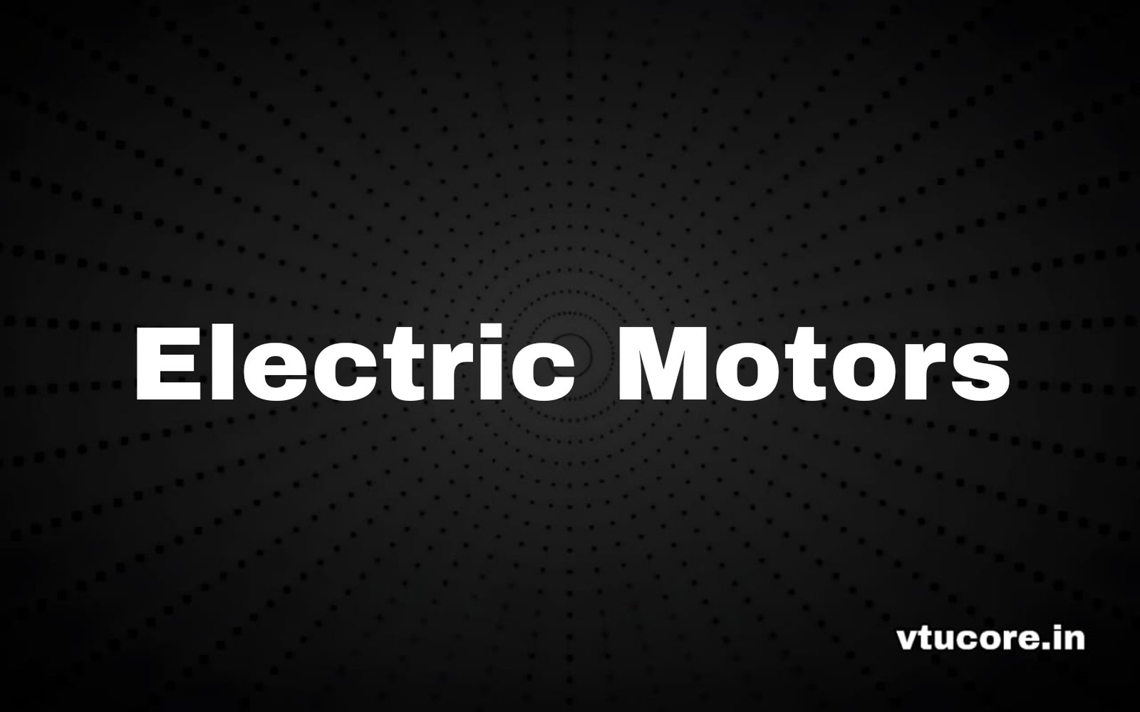 ELECTRIC MOTORS BEE401