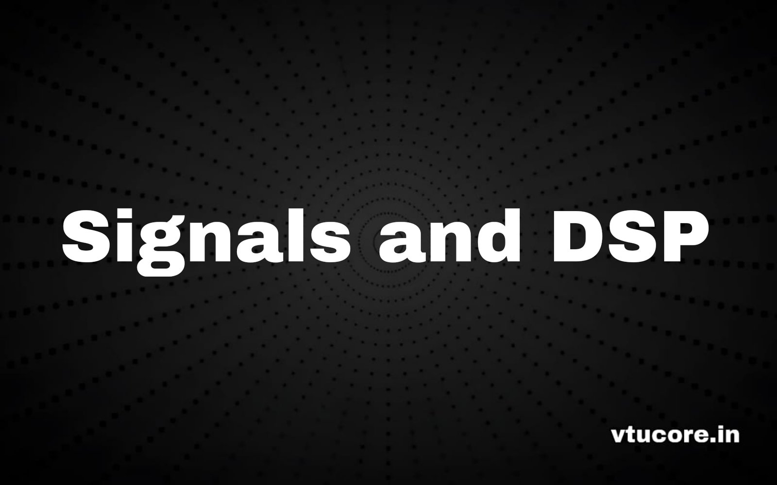 Signals & DSP BEE502