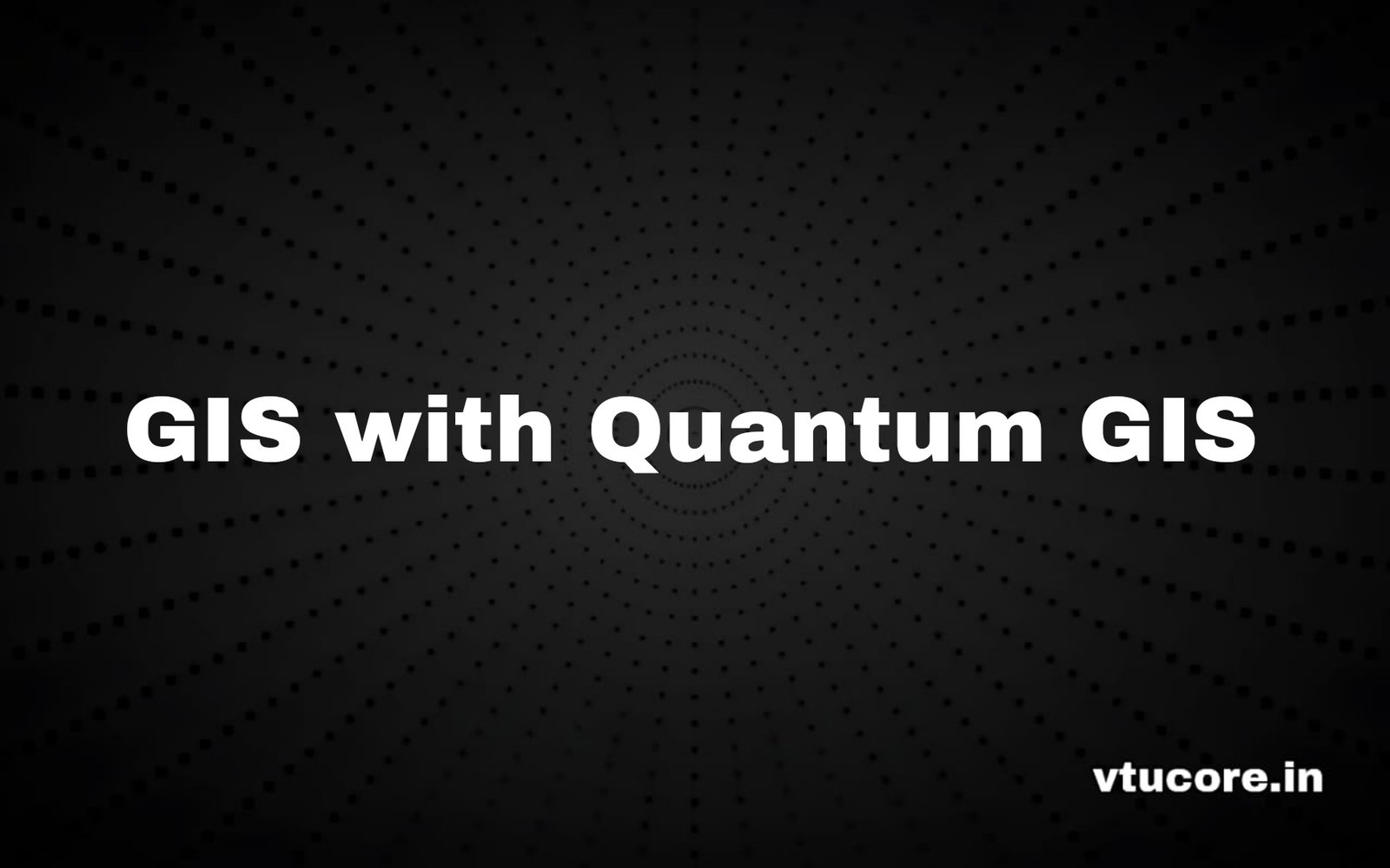 GIS with Quantum GIS BCV456B