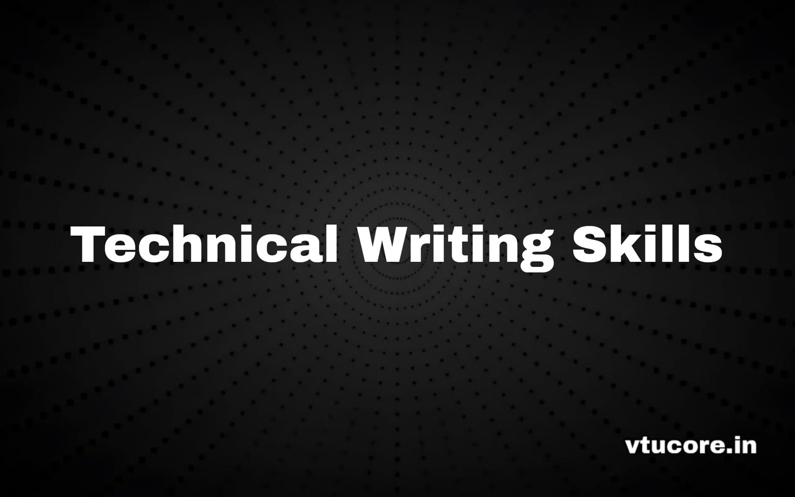 Technical Writing Skills BCV456D