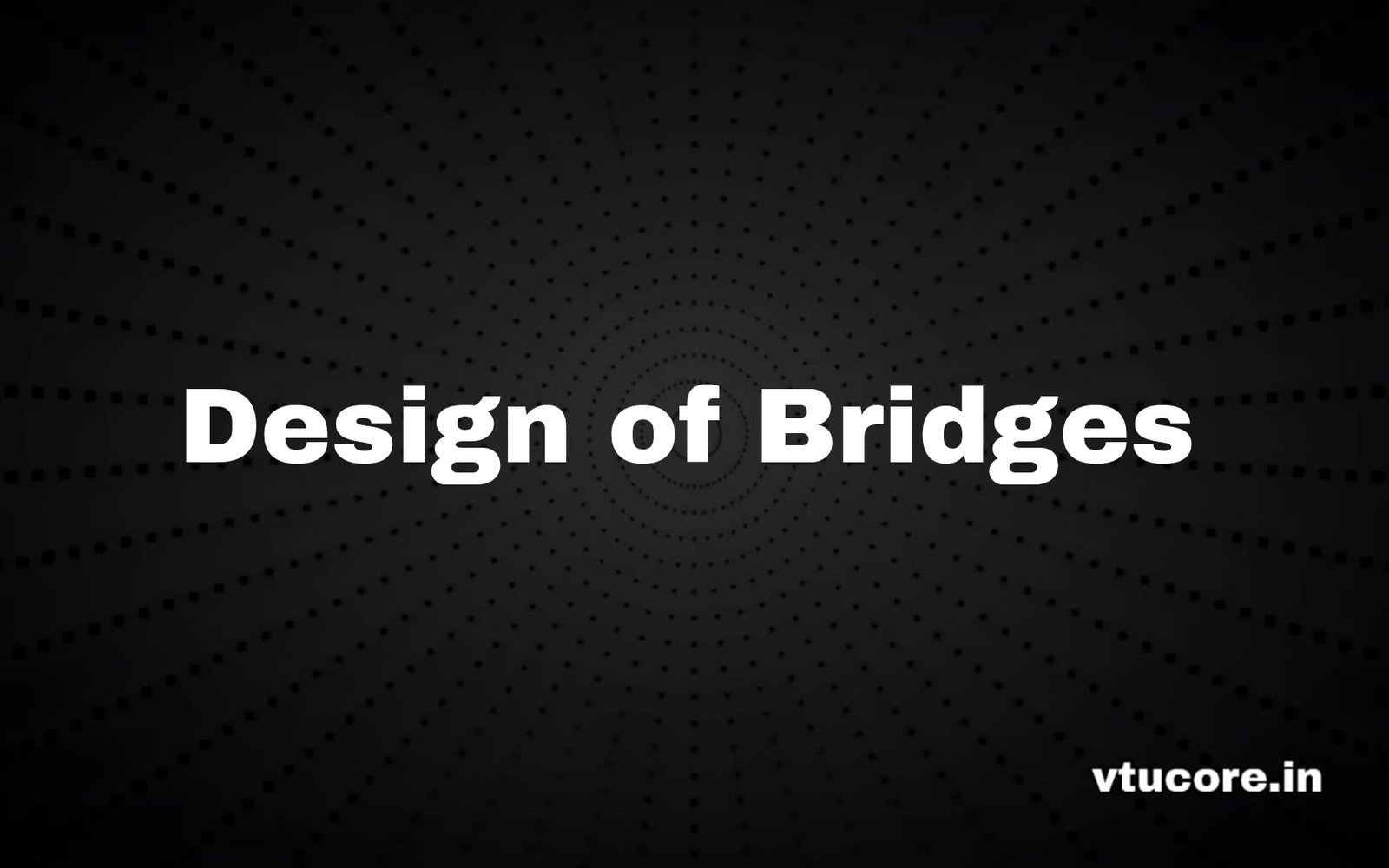 Design of Bridges BCV613A