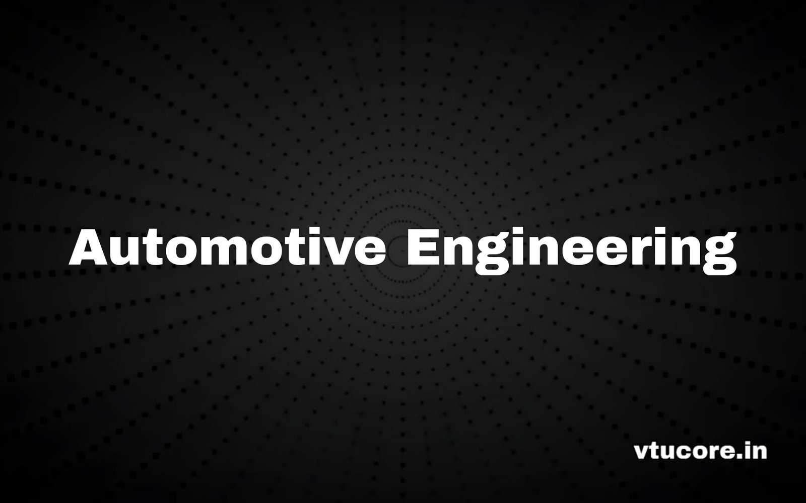 Automotive Engineering BEC755B